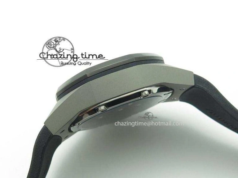 ZeroBulk Tourbillon Concept GMT SS Black Blue Dial On Black Rubber Strap Japan Quartz 5100