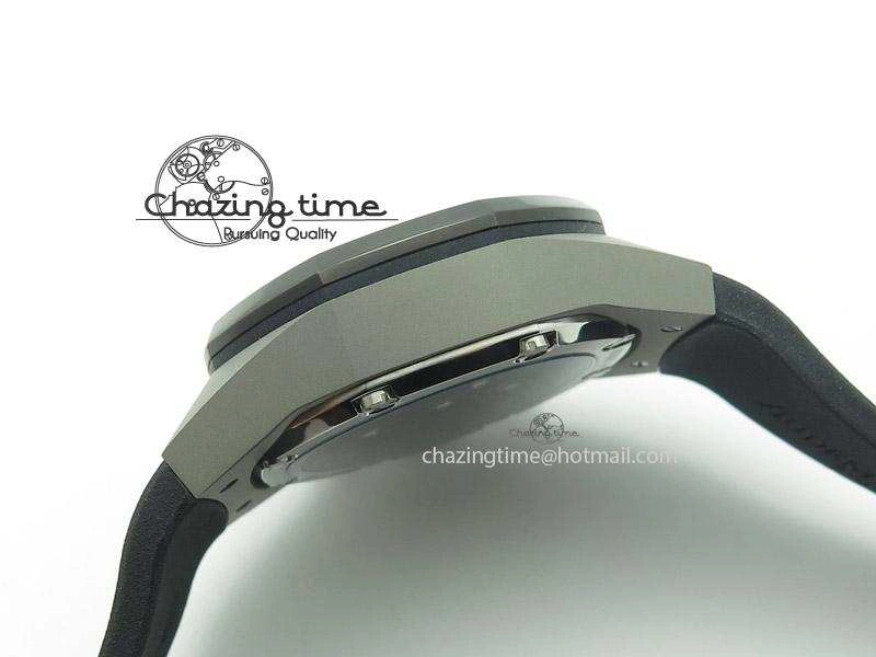 ZeroBulk Tourbillon Concept GMT SS Black Blue Dial On Black Rubber Strap Japan Quartz 5100