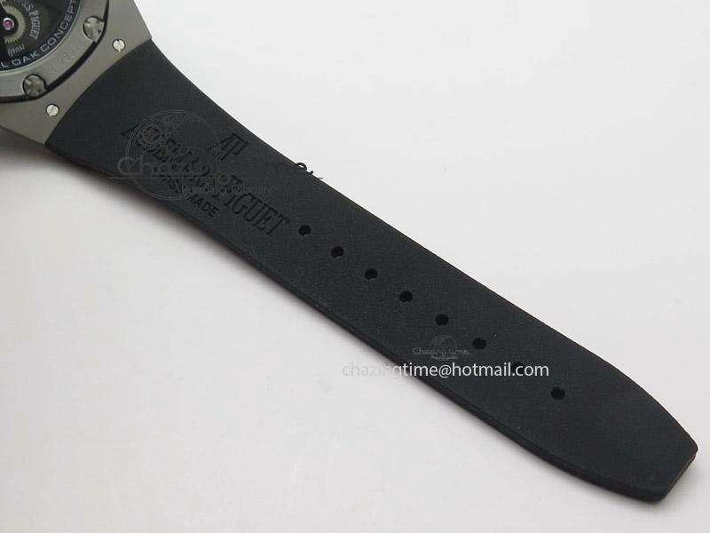 ZeroBulk Tourbillon Concept GMT SS Black Blue Dial On Black Rubber Strap Japan Quartz 5100