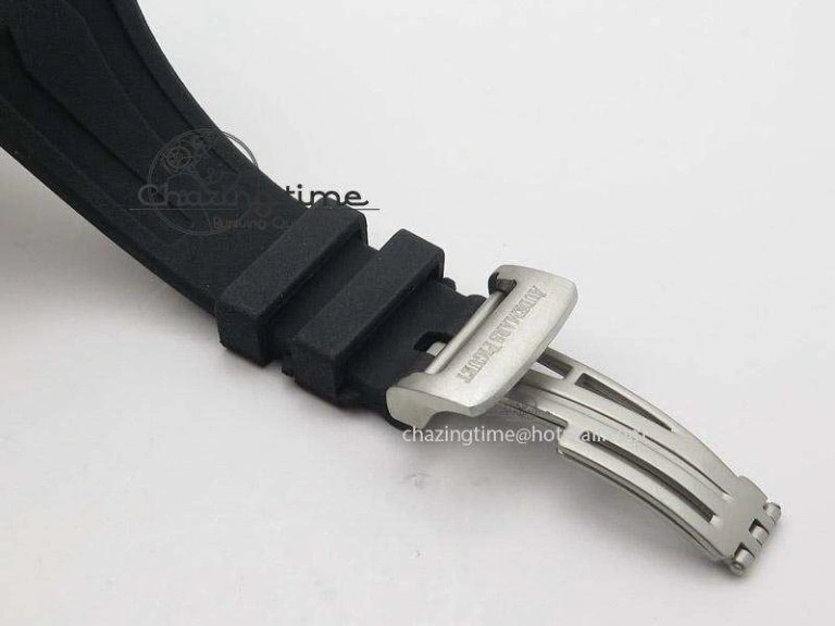 ZeroBulk Tourbillon Concept GMT SS Black Blue Dial On Black Rubber Strap Japan Quartz 5100