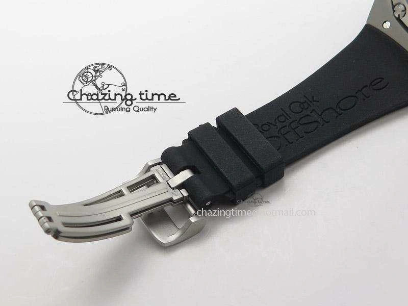 ZeroBulk Tourbillon Concept GMT SS Black Blue Dial On Black Rubber Strap Japan Quartz 5100