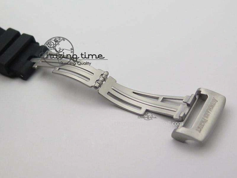 ZeroBulk Tourbillon Concept GMT SS Black Blue Dial On Black Rubber Strap Japan Quartz 5100