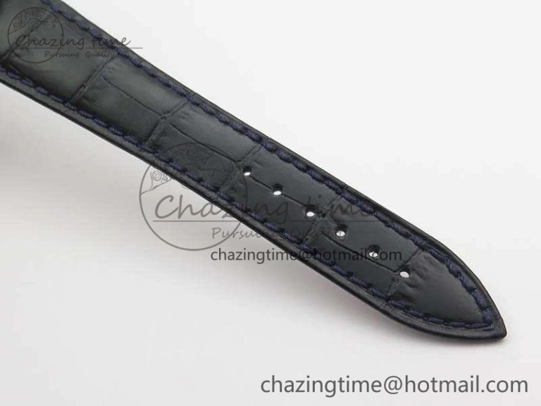 SmartChoice Tradition 7057BB 11 9W6 SS Real PR SF 1:1 Best Edition Skeleton Dial On Blue Leather Strap A 5365