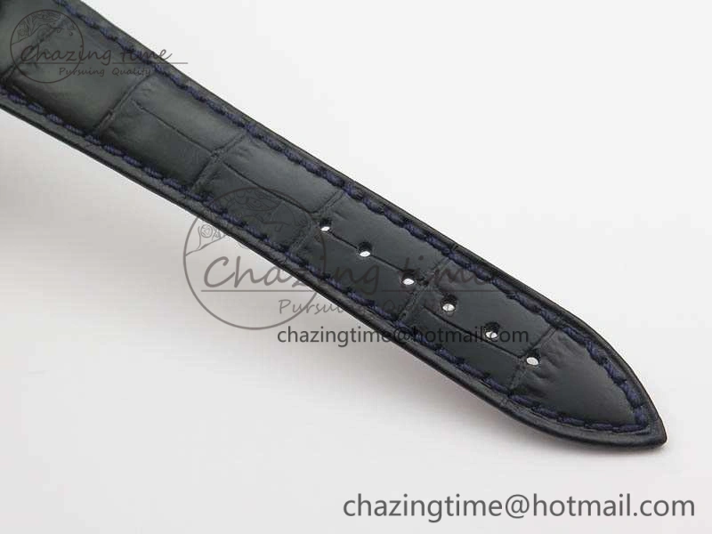 SmartChoice Tradition 7057BB 11 9W6 SS Real PR SF 1:1 Best Edition Skeleton Dial On Blue Leather Strap A 5365