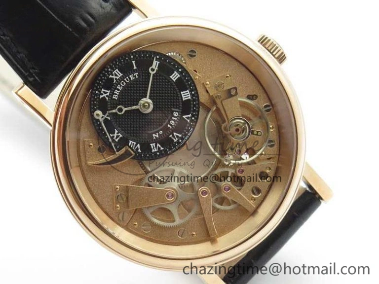 Tradition 7057BR R9 9W6 RG Real PR SF 1:1 Best Edition RG Skeleton Dial On Leather Strap A Colorful 5366