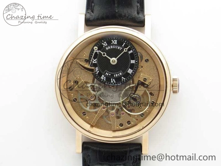 Tradition 7057BR R9 9W6 RG Real PR SF 1:1 Best Edition RG Skeleton Dial On Leather Strap A Colorful 5366