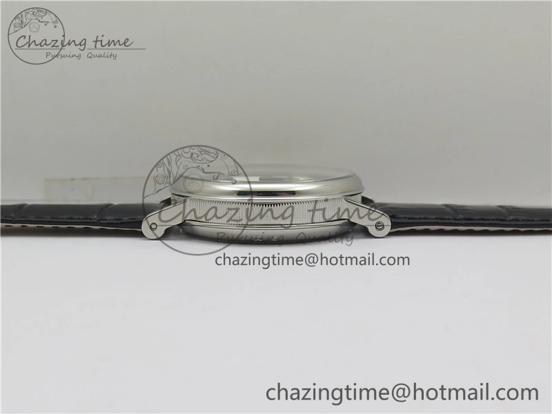 Tradition 7097BB G1 9WU SS Real PR SF 1:1 Best Edition Silver Skeleton Dial on Black Leather Strap A Upgraded 5326
