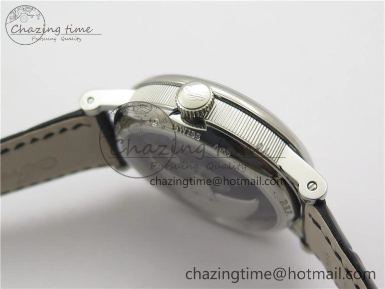 Tradition 7097BB G1 9WU SS Real PR SF 1:1 Best Edition Silver Skeleton Dial on Black Leather Strap A Upgraded 5326