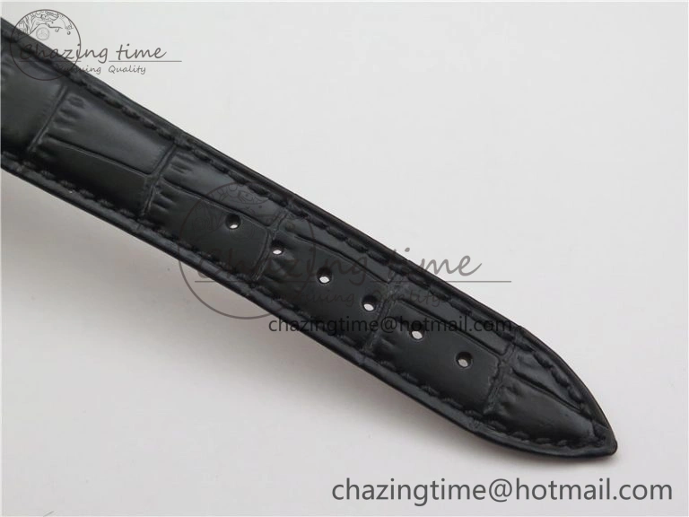 Tradition 7097BB G1 9WU SS Real PR SF 1:1 Best Edition Silver Skeleton Dial on Black Leather Strap A Upgraded 5326