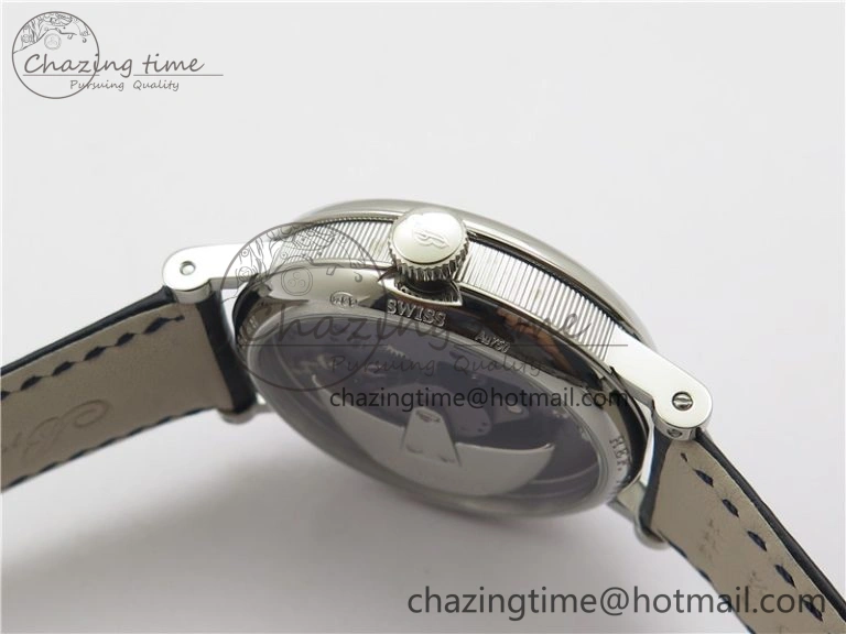 Breathable Tradition 7097BB GY 9WU SS Real PR SF 1:1 Best Edition Blue Skeleton Dial on Blue Leather Strap A 5327