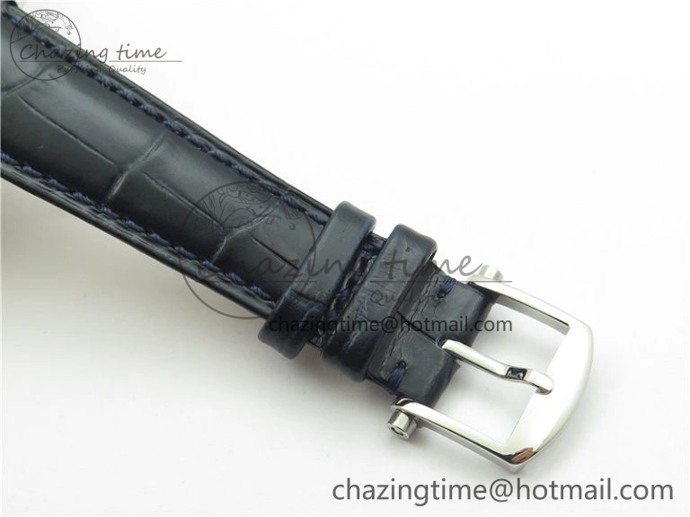 Breathable Tradition 7097BB GY 9WU SS Real PR SF 1:1 Best Edition Blue Skeleton Dial on Blue Leather Strap A 5327