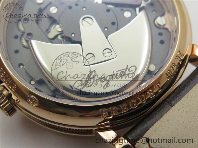 Tailored Tradition 7097BR G1 9WU RG Real PR SF 1:1 Best Edition Silver Skeleton Dial on Black Leather Strap A 5328