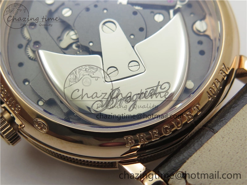 Tailored Tradition 7097BR G1 9WU RG Real PR SF 1:1 Best Edition Silver Skeleton Dial on Black Leather Strap A 5328