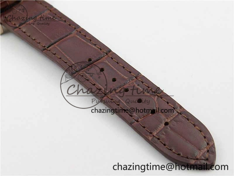 Traditionnelle 4010T RG AIF Best Edition White on Brown Leather Strap A2460QCL HighPerformance 9934