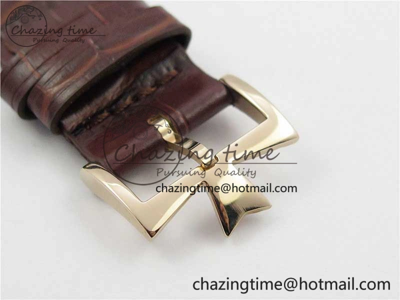 Traditionnelle 4010T RG AIF Best Edition White on Brown Leather Strap A2460QCL HighPerformance 9934
