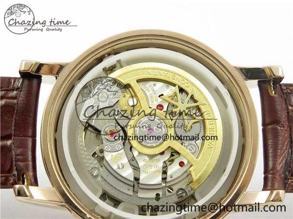 Traditionnelle 4010T RG AIF Best Edition White on Brown Leather Strap A2460QCL HighPerformance 9934