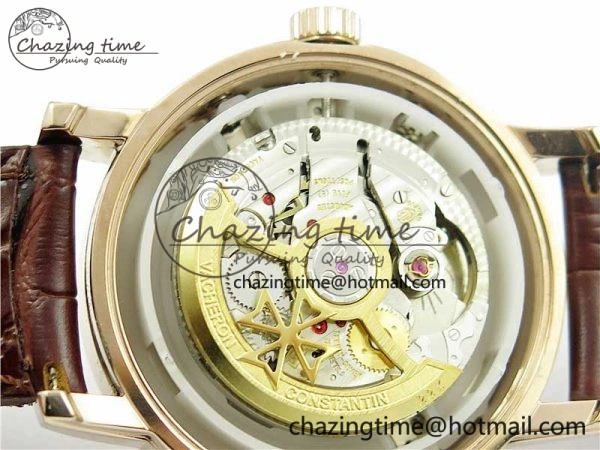 Traditionnelle 4010T RG AIF Best Edition White on Brown Leather Strap A2460QCL HighPerformance 9934