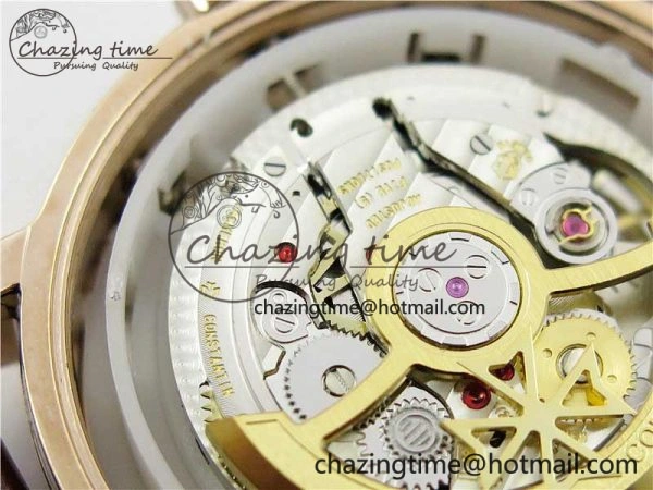 Traditionnelle 4010T RG AIF Best Edition White on Brown Leather Strap A2460QCL HighPerformance 9934