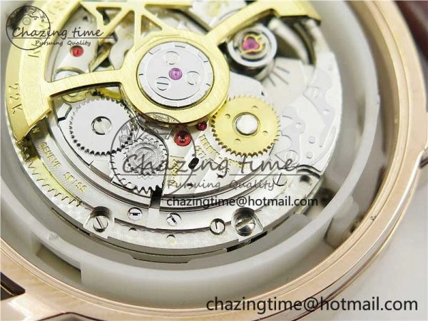 Traditionnelle 4010T RG AIF Best Edition White on Brown Leather Strap A2460QCL HighPerformance 9934