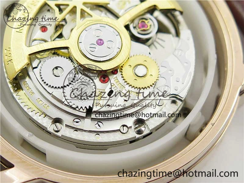 Traditionnelle 4010T RG AIF Best Edition White on Brown Leather Strap A2460QCL HighPerformance 9934