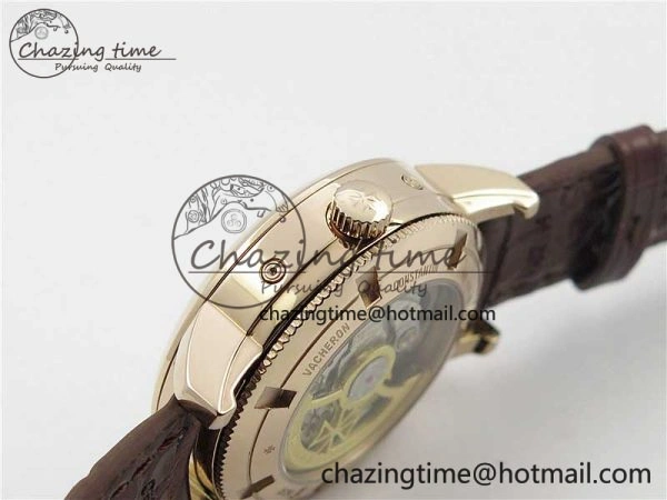 Traditionnelle 4010T RG AIF Best Edition White on Brown Leather Strap A2460QCL HighPerformance 9934
