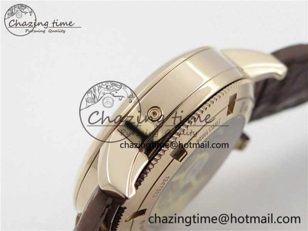 Traditionnelle 4010T RG AIF Best Edition White on Brown Leather Strap A2460QCL HighPerformance 9934