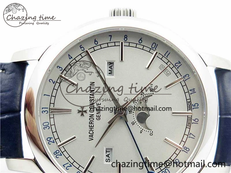 Traditionnelle 4010T SS AIF Best Edition White Dial on Blue Leather Strap A2460QCL ZeroBulk 9938