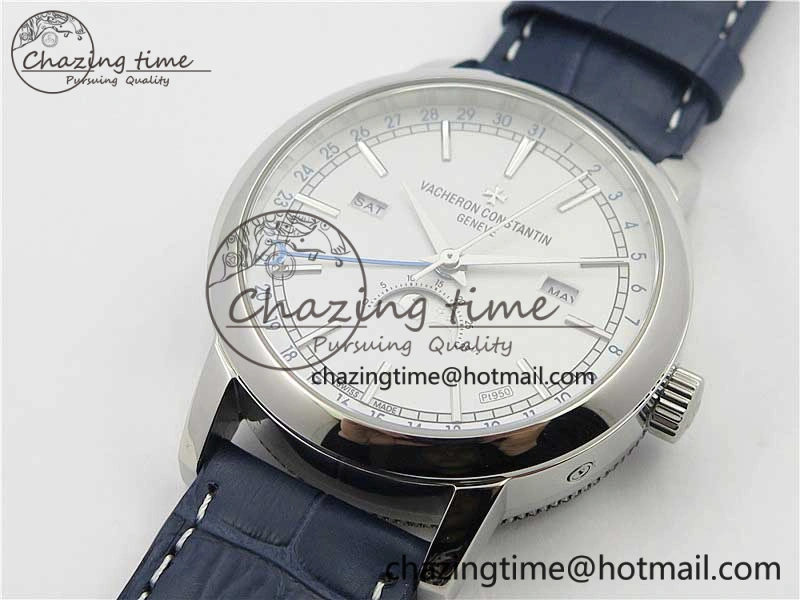 Traditionnelle 4010T SS AIF Best Edition White Dial on Blue Leather Strap A2460QCL ZeroBulk 9938