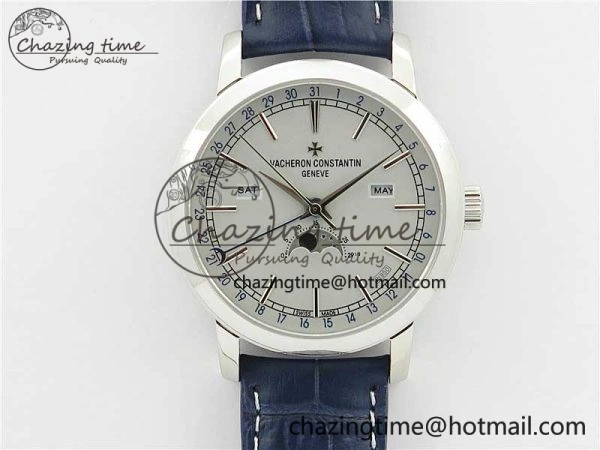 Traditionnelle 4010T SS AIF Best Edition White Dial on Blue Leather Strap A2460QCL ZeroBulk 9938
