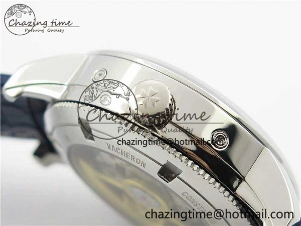 Traditionnelle 4010T SS AIF Best Edition White Dial on Blue Leather Strap A2460QCL ZeroBulk 9938