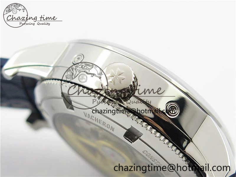 Traditionnelle 4010T SS AIF Best Edition White Dial on Blue Leather Strap A2460QCL ZeroBulk 9938