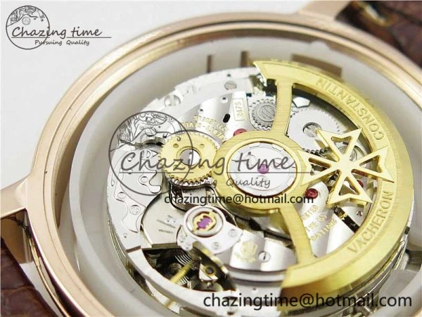 Traditionnelle 85290 RG AIF Best Edition White Dial on Brown Leather Strap A2475SC QuickDry 9935