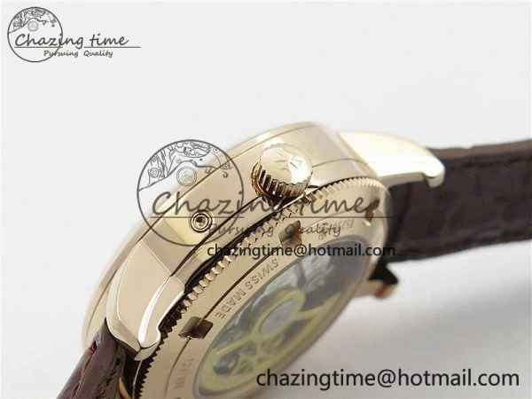 Traditionnelle 85290 RG AIF Best Edition White Dial on Brown Leather Strap A2475SC QuickDry 9935