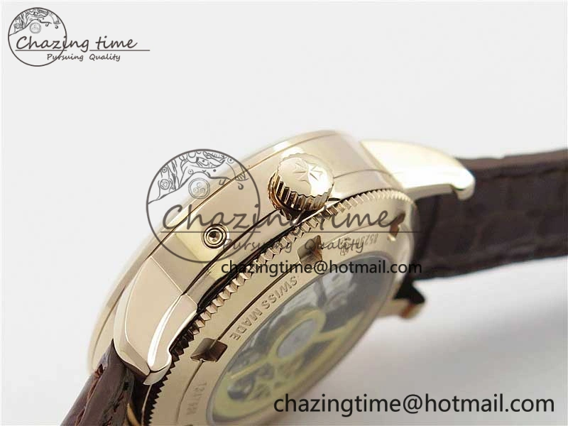 Traditionnelle 85290 RG AIF Best Edition White Dial on Brown Leather Strap A2475SC QuickDry 9935