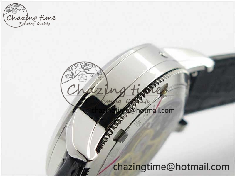 OdorResistant Traditionnelle 85290 SS AIF Best Edition White Dial on Black Leather Strap A2475SC 9936