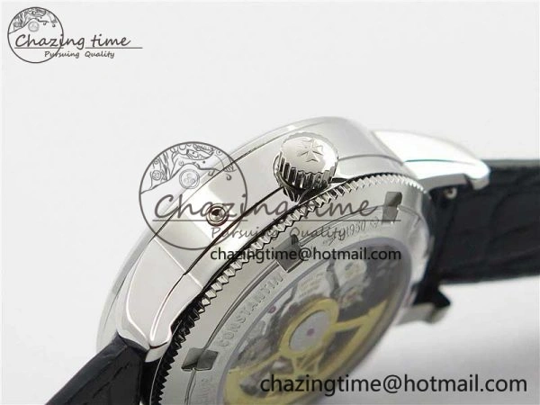 OdorResistant Traditionnelle 85290 SS AIF Best Edition White Dial on Black Leather Strap A2475SC 9936