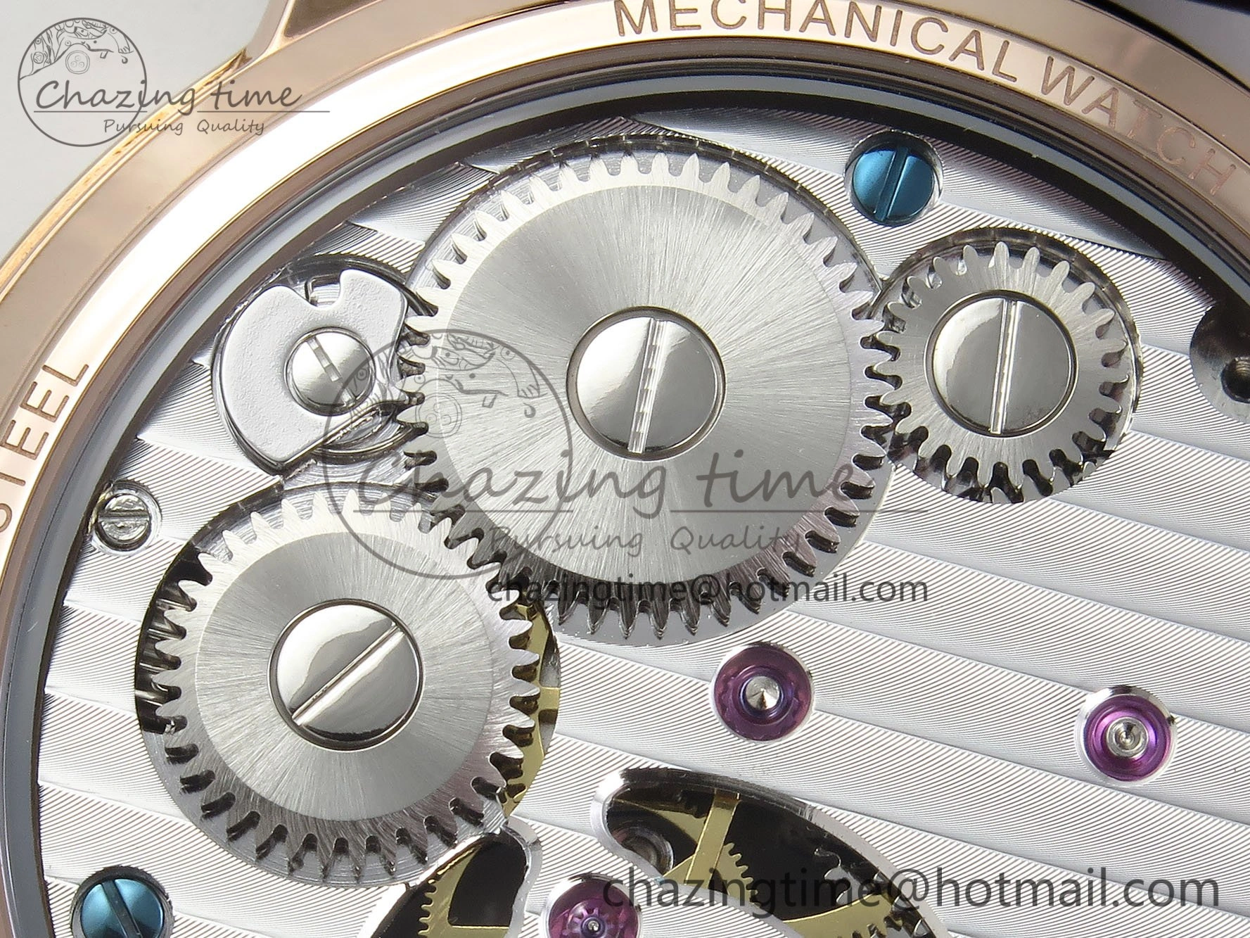 Traditionnelle Tourbillon RG RMSF Best Edition Blue Textured Dial on Blue Leather Strap Minimalist 9863