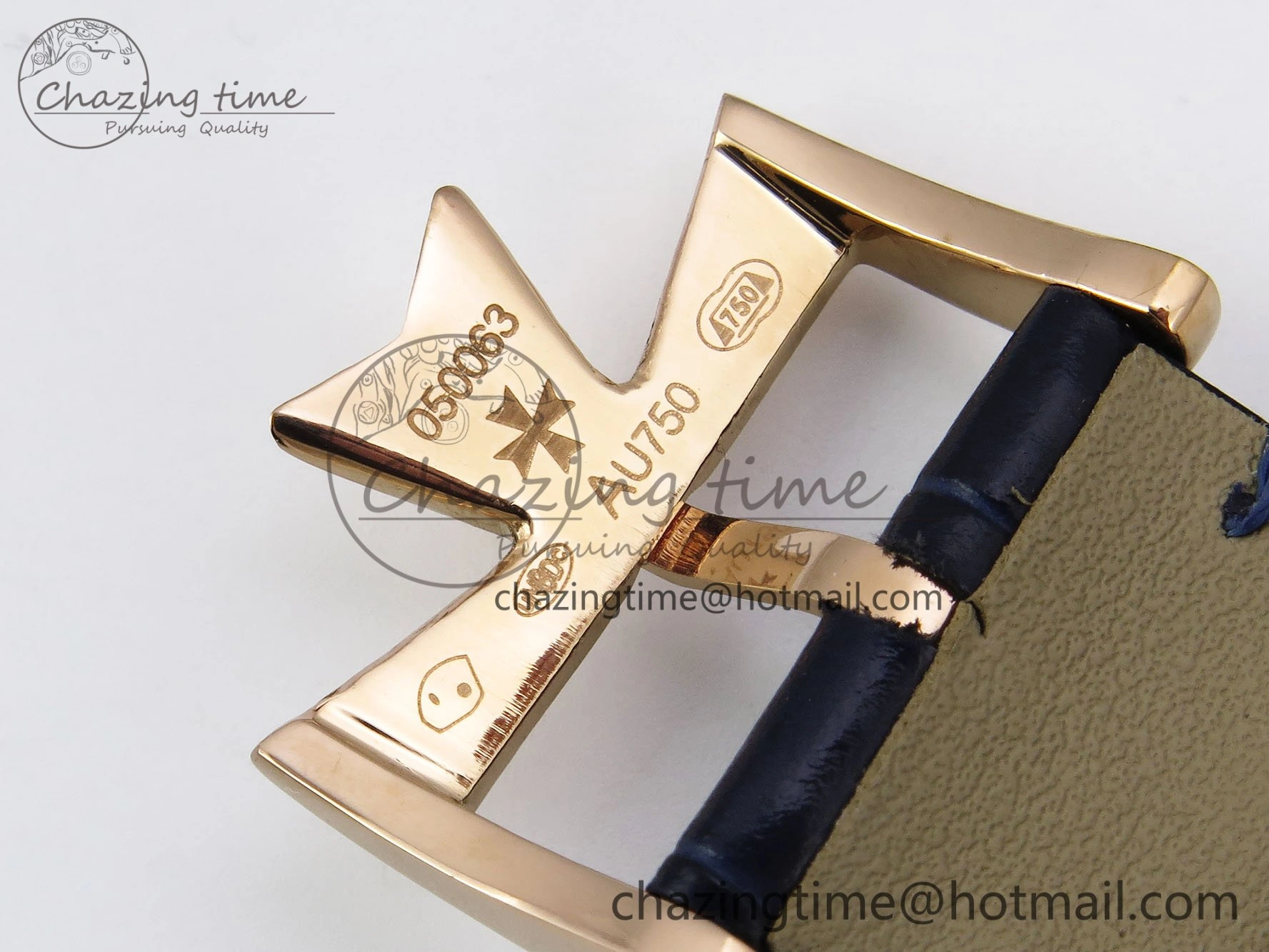 Traditionnelle Tourbillon RG RMSF Best Edition Blue Textured Dial on Blue Leather Strap Minimalist 9863