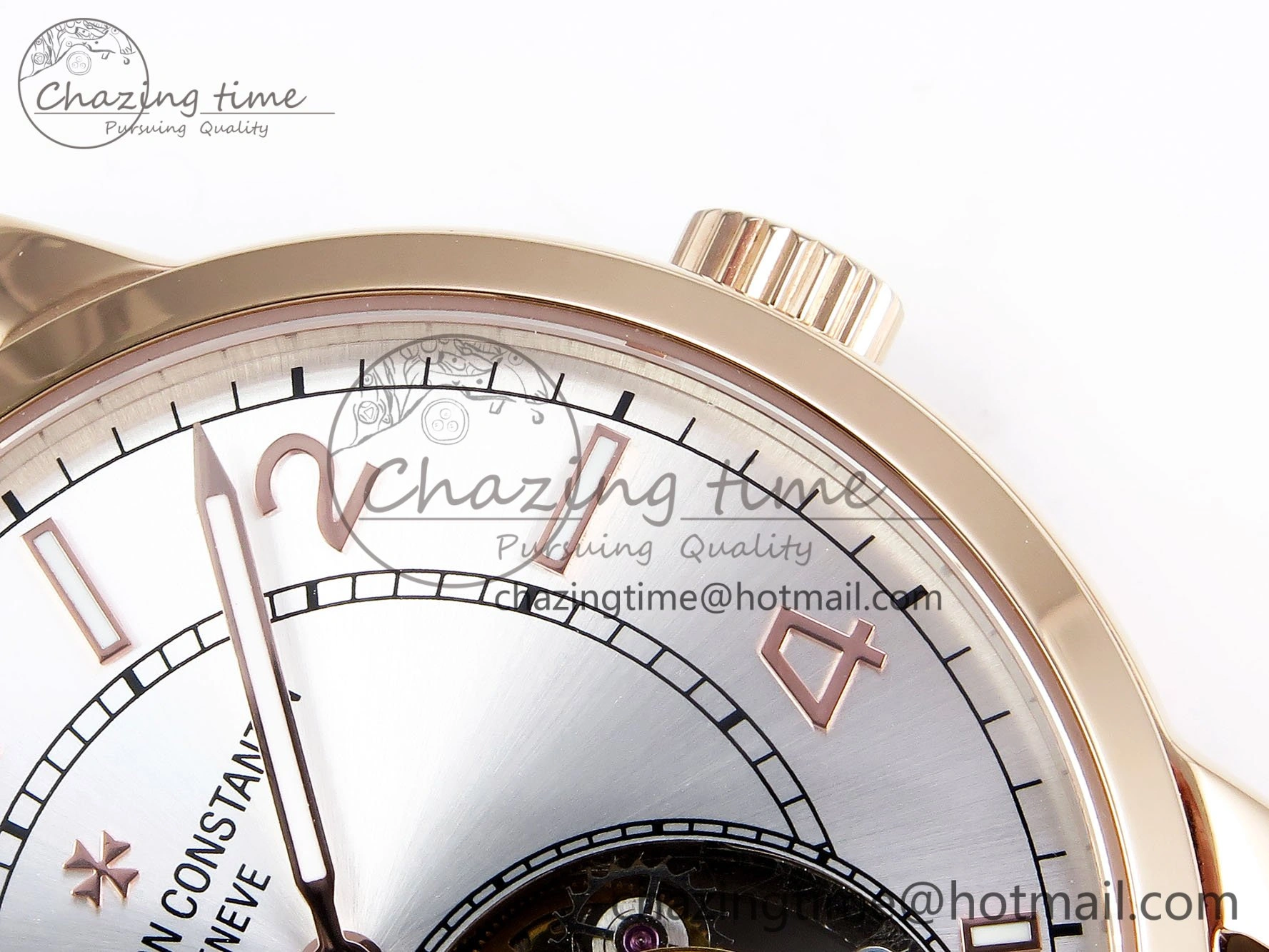 Traditionnelle Tourbillon RG RMSF Best Edition Silver Dial on Brown Leather Strap Unique 9866