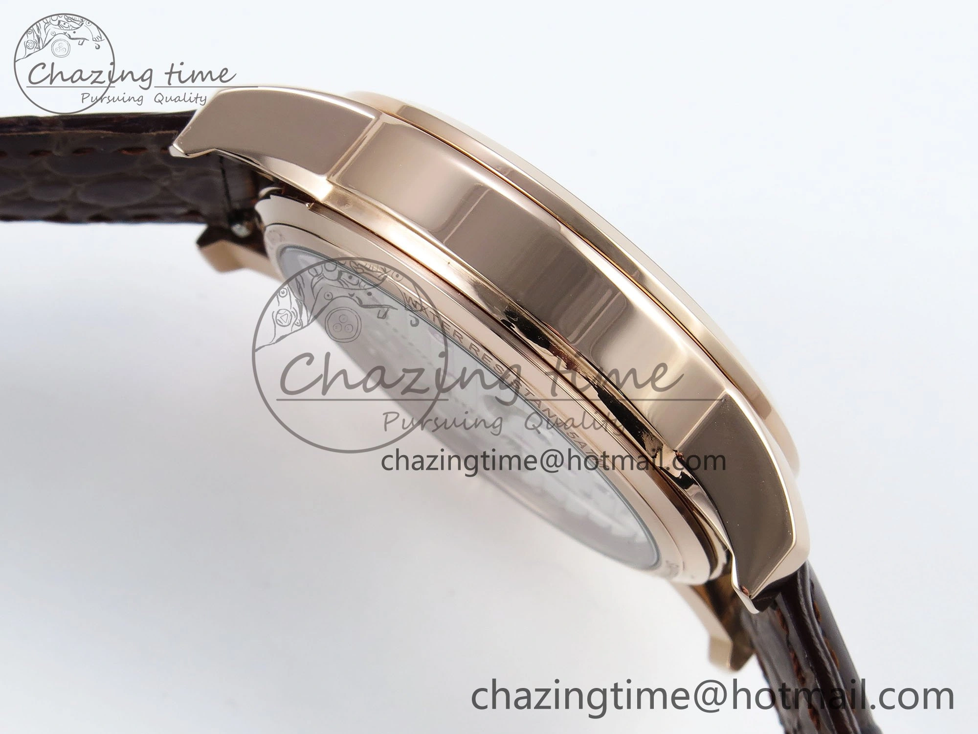 Traditionnelle Tourbillon RG RMSF Best Edition Silver Dial on Brown Leather Strap Unique 9866