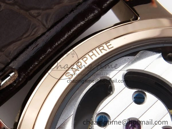 Traditionnelle Tourbillon RG RMSF Best Edition Silver Dial on Brown Leather Strap Unique 9866