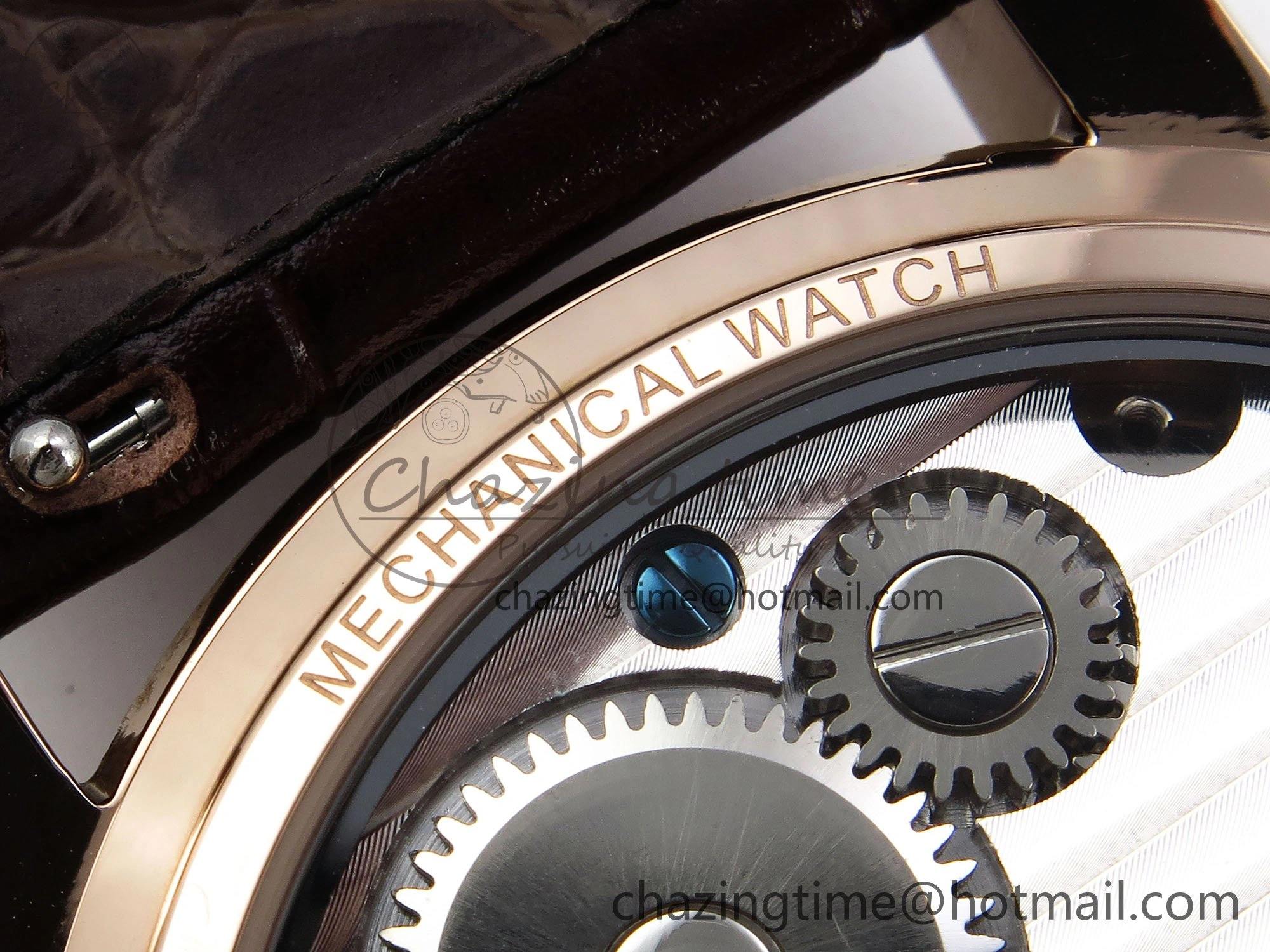 Traditionnelle Tourbillon RG RMSF Best Edition White Dial on Brown Leather Strap Bold 9865