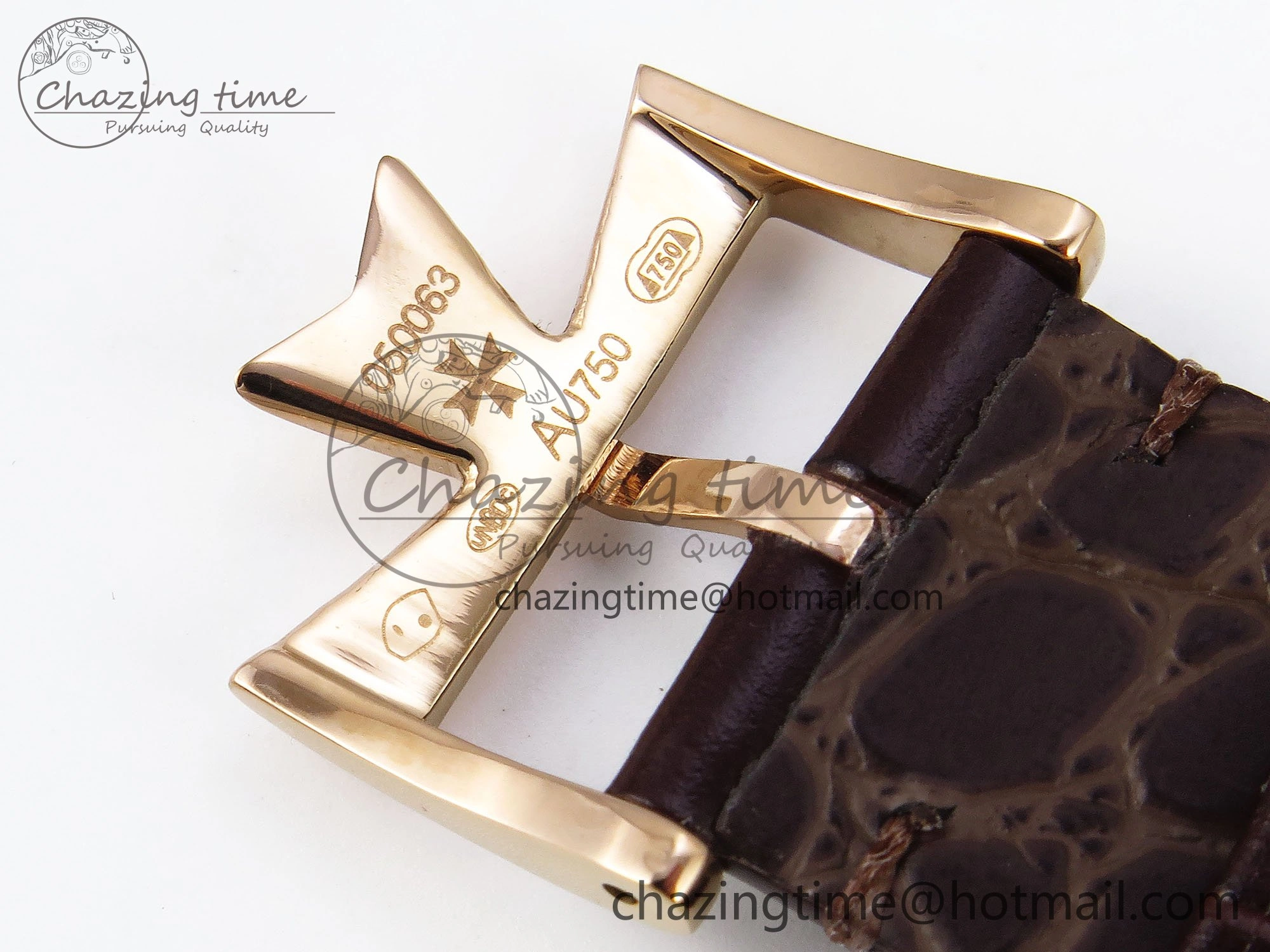 Traditionnelle Tourbillon RG RMSF Best Edition White Dial on Brown Leather Strap Bold 9865