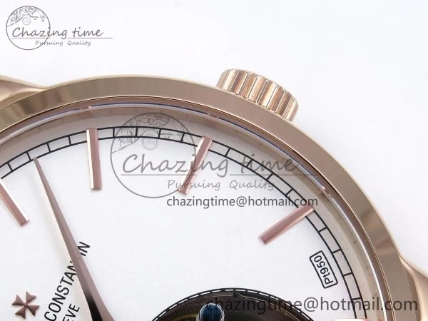 Traditionnelle Tourbillon RG RMSF Best Edition White Dial on Brown Leather Strap Bold 9865