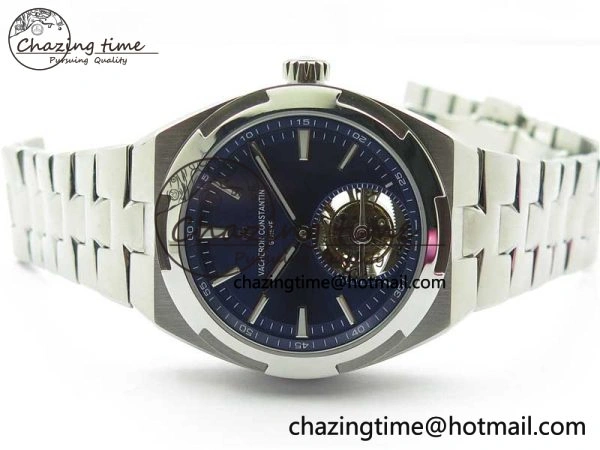 Traditionnelle Tourbillon SS EURF Best Edition Blue Dial on SS Bracelet Efficient 9909