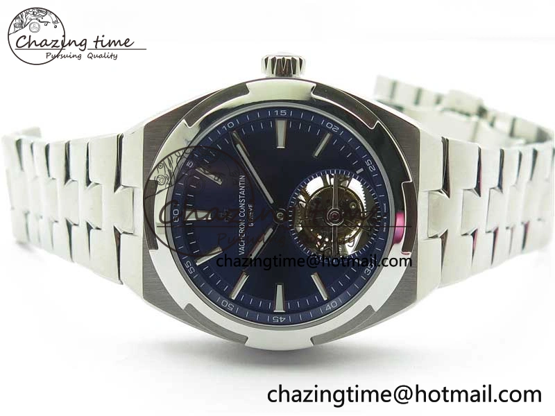 Traditionnelle Tourbillon SS EURF Best Edition Blue Dial on SS Bracelet Efficient 9909