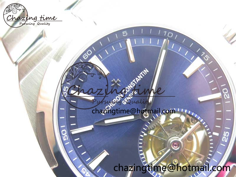 Traditionnelle Tourbillon SS EURF Best Edition Blue Dial on SS Bracelet Efficient 9909