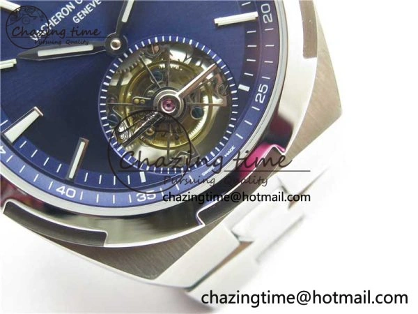 Traditionnelle Tourbillon SS EURF Best Edition Blue Dial on SS Bracelet Efficient 9909
