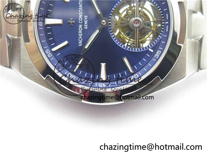 Traditionnelle Tourbillon SS EURF Best Edition Blue Dial on SS Bracelet Efficient 9909