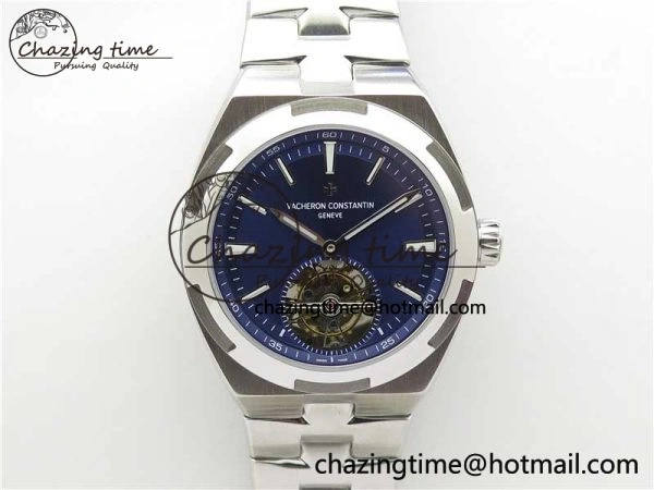 Traditionnelle Tourbillon SS EURF Best Edition Blue Dial on SS Bracelet Efficient 9909